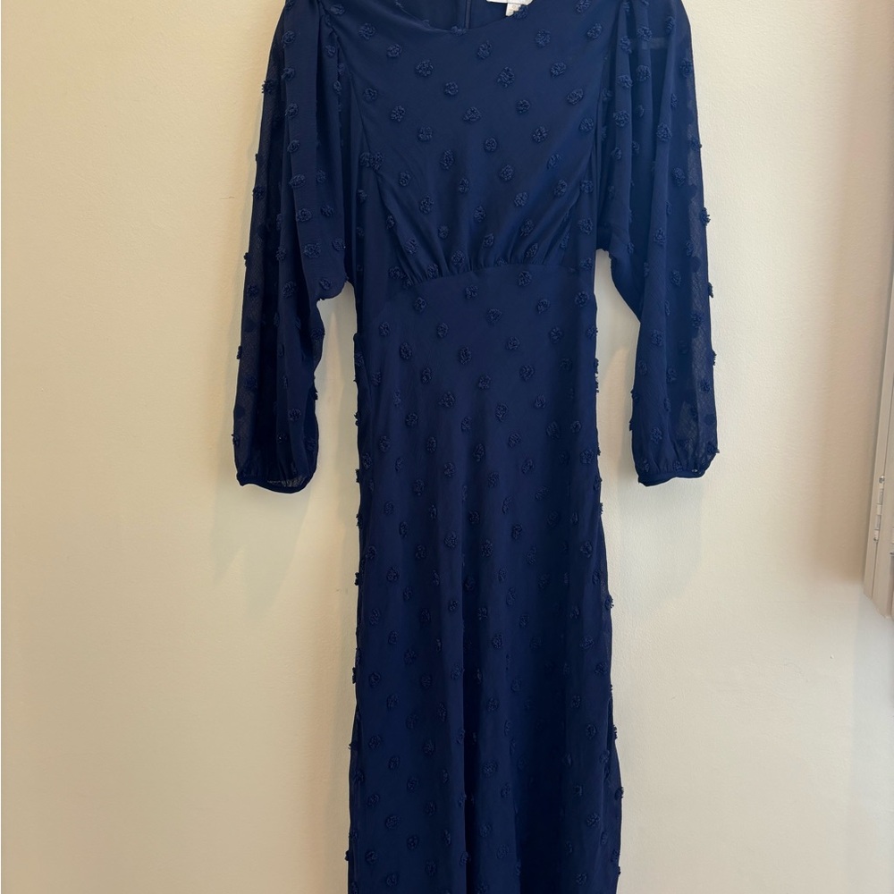 Elegant Navy Blue Women's Dress